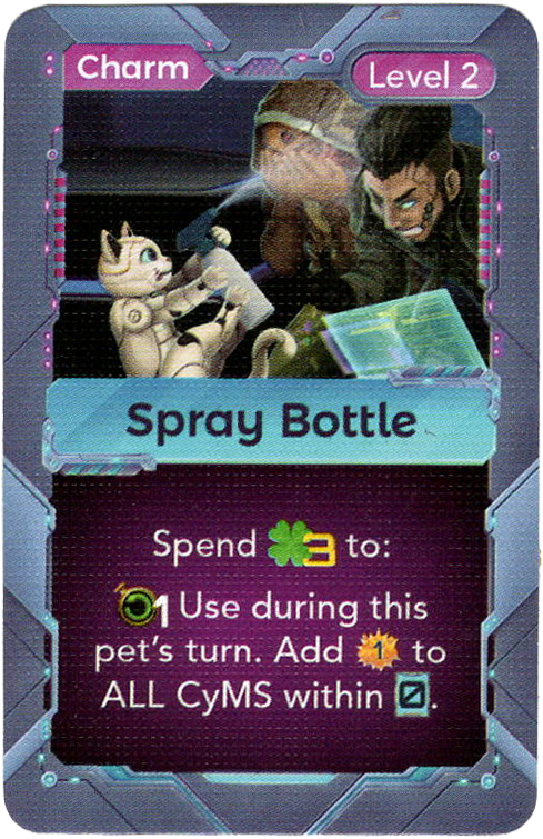 Cyber Pet Quest: Spray Bottle Promo Card
